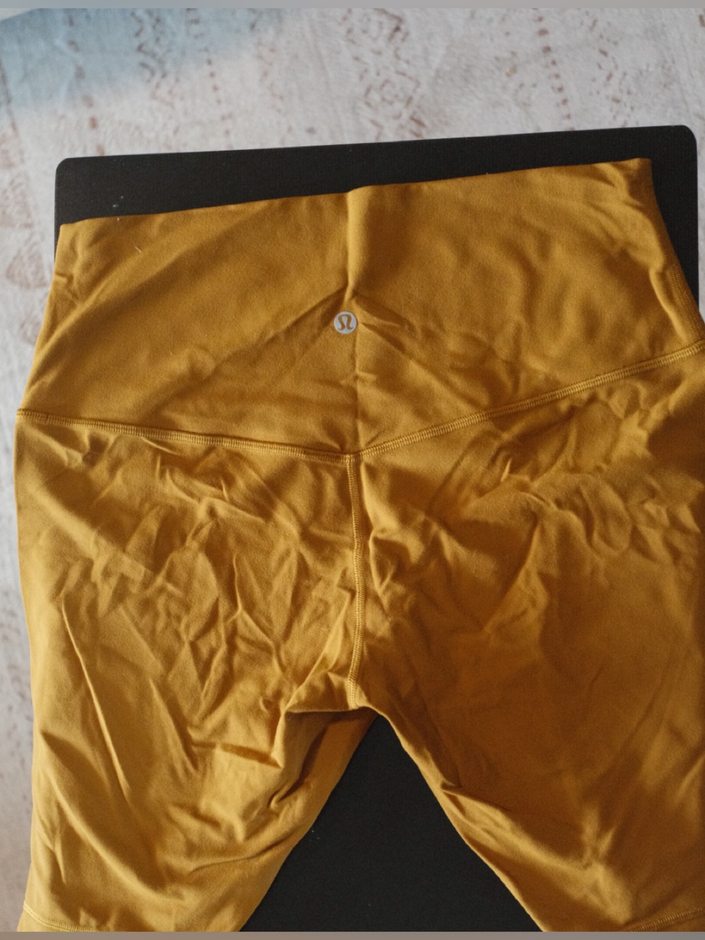 lululemon athletica Mustard Align Biker Shorts - Never worn!!